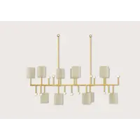 Medium Quantum Chandelier New Gold