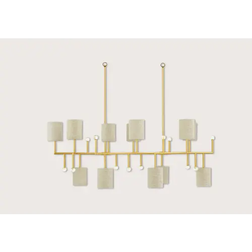 Porta Romana Medium Quantum Chandelier New Gold