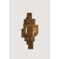 Steel Plates Wall Light Mayan Gold