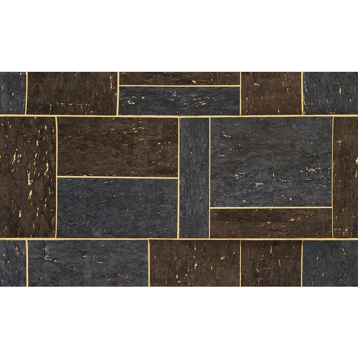 Arte Khatam - Modern Mosaic - Anthracite / Brown / Natural