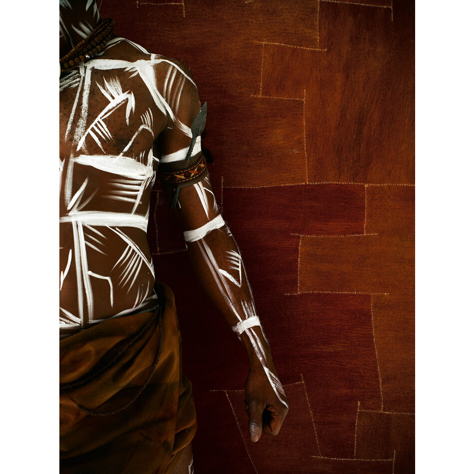 Arte Bark Cloth - Panoramique - Orange Bark