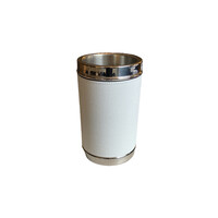 Ocean Bottle Cooler Monochrome Printed Calfskin Golf (TT020) - White (G05)