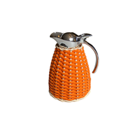 Monceau Carafes & Rattan 1.0 LT Printed Calfskin Golf (PFC242) - Orange (G04)