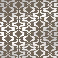 Flavor Paper - Mustachio - Taupe / Brown / Silver