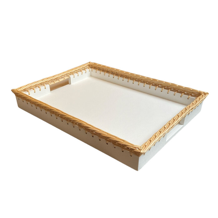 Giobagnara Giverny Tray Large Printed Calfskin Golf (PFV303) - White (G05)