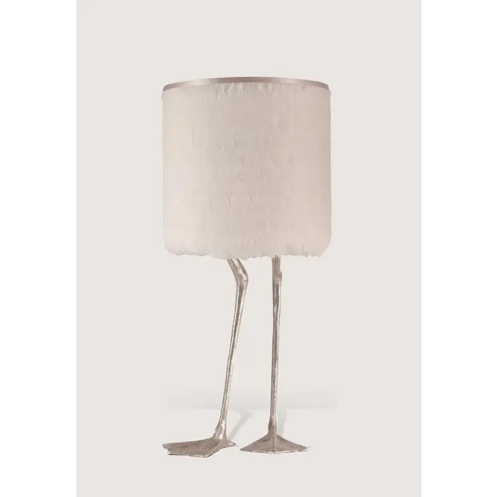 Porta Romana Duck Feet Lamp Decayed Silver