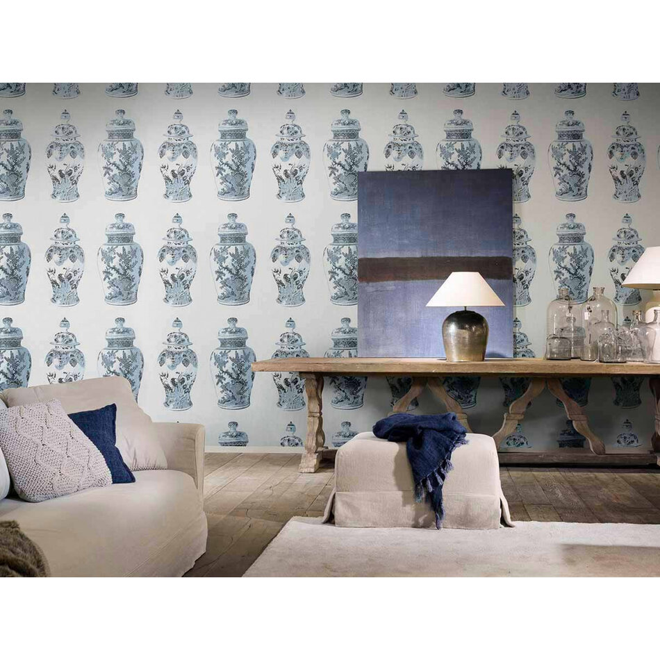 Arte Flamant Les Memoires - Poterie - White / Blue Arte Flamant Les Memoires - Poterie - White / Blue