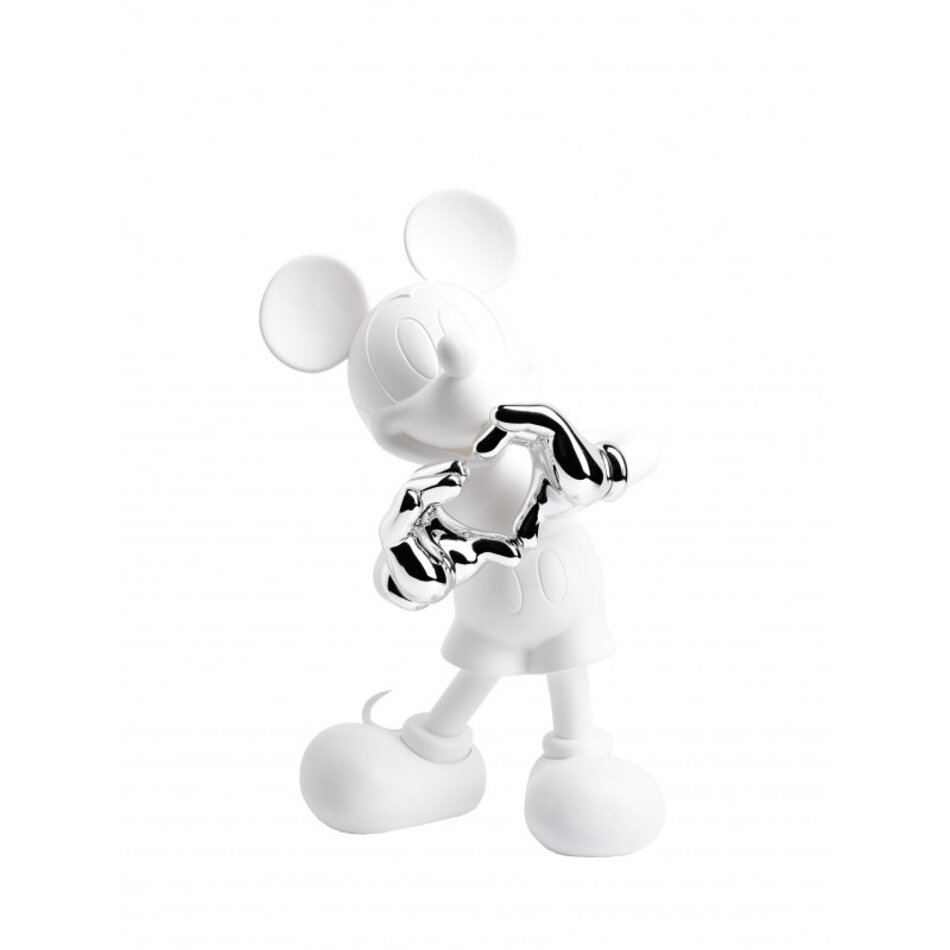 Leblon Delienne Mickey with love by Kelly Hoppen - 30 cm - Wit/Zilver