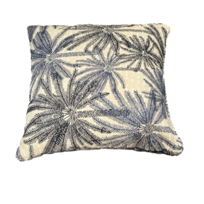 Proluca Design Outdoor Kussen Pierre Frey Dubbelzijdig Palm Blauw 60x60