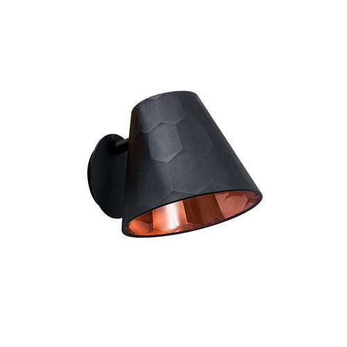 Maretti Lighting HEXAGON XS WALL LAMP BLACK/COPPER