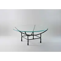 Stanley Coffee Table Round Small (Glass) Verdigris