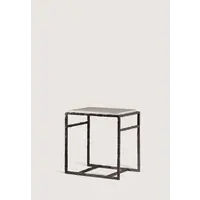 Giacometti Side Table (Faux Limestone) Bronzed