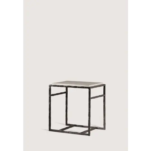 Porta Romana Giacometti Side Table (Faux Limestone) Bronzed