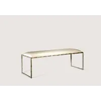 Giacometti Bed And Bench Burnt Silver