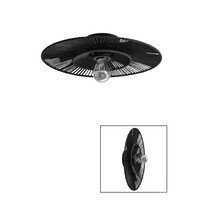 CAPPELLO CEILING/WALL LIGHT 40CM BLACK WITH BLACK SHADE