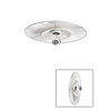 CAPPELLO CEILING/WALL LIGHT 40CM WHITE WITH WHITE SHADE