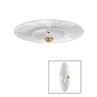 CAPPELLO CEILING/WALL LIGHT 100CM WHITE WITH WHITE SHADE