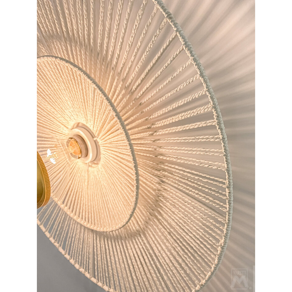 Maretti Lighting CAPPELLO CEILING/WALL LIGHT 100CM WHITE WITH WHITE SHADE