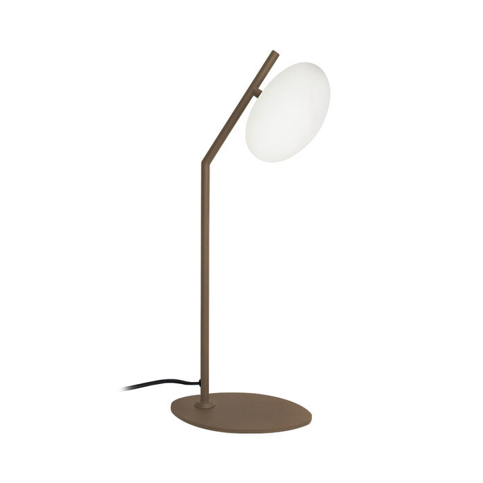 Maretti Lighting FLOW TABLE LAMP G9 BRONZE WITH OPAL GLASS
