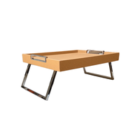 Vic Bed Tray (TV078) - Printed Calfskin Golf: Caramel (G51)