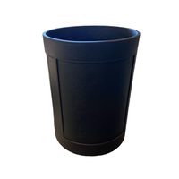 Otto Wastepaper Bin (SA130) - Printed Calfskin Golf: Black (G20)