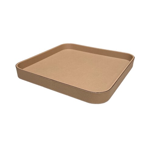 Giobagnara Polo Tray Square Small Suede (TV046) - Cappuccino (A42ST42)