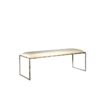 Giacometti Bed And Bench Burnt Silver