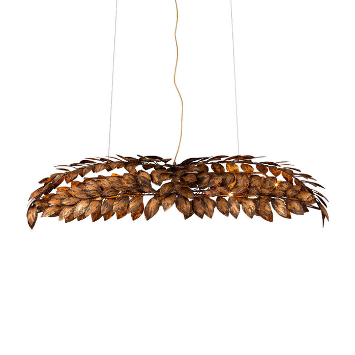 Stout verlichting 140 CM Hanglamp Leaves Halve Ovaal