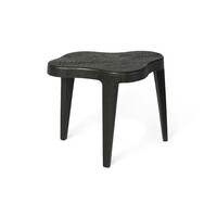 ISOLA side table anthracite CNC gefreesde ringen