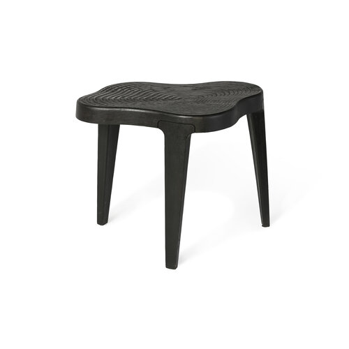 Linteloo ISOLA side table anthracite CNC milled rings