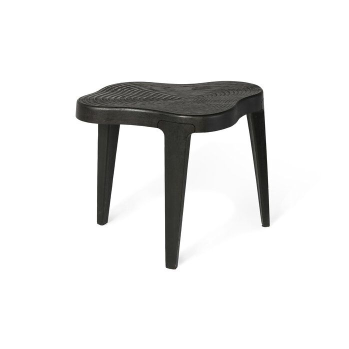 Linteloo ISOLA side table anthracite CNC gefreesde ringen Linteloo ISOLA side table anthracite CNC gefreesde ringen