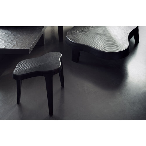 Linteloo ISOLA side table anthracite CNC milled rings