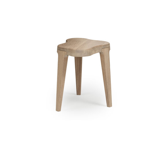 Linteloo ISOLA Side Table White Wash CNC Milled Rings