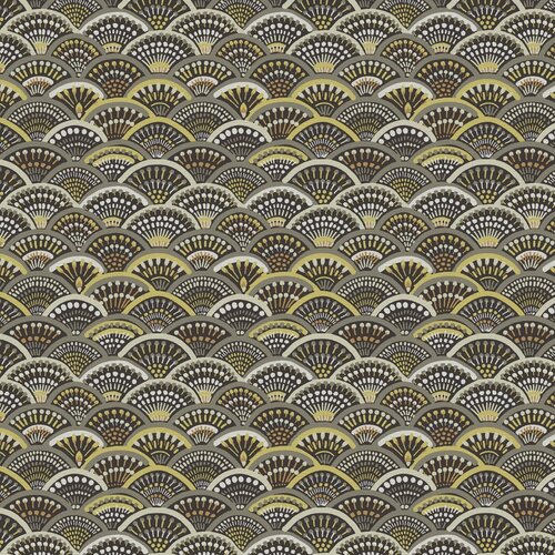 Arte Curiosa - Peacock - Yellow / Gray Arte Curiosa - Peacock - Yellow / Gray