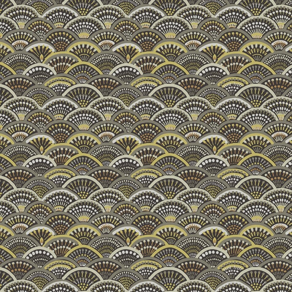 Arte Curiosa - Peacock - Yellow / Gray Arte Curiosa - Peacock - Yellow / Gray