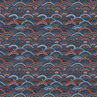 Curiosa - Peacock - Blue / Red