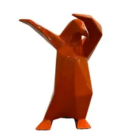 Dab Penguin Glossy Orange Khaki