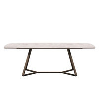 Veneto Dining Table L - Diamond Cream ceramic