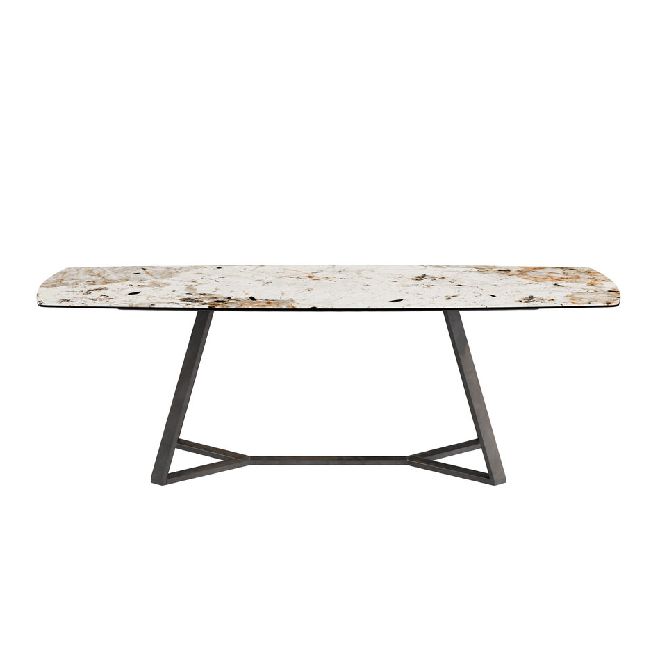 DÔME DECO Veneto Dining Table L - Tundra Ceramic DÔME DECO Veneto Dining Table L - Tundra Ceramic