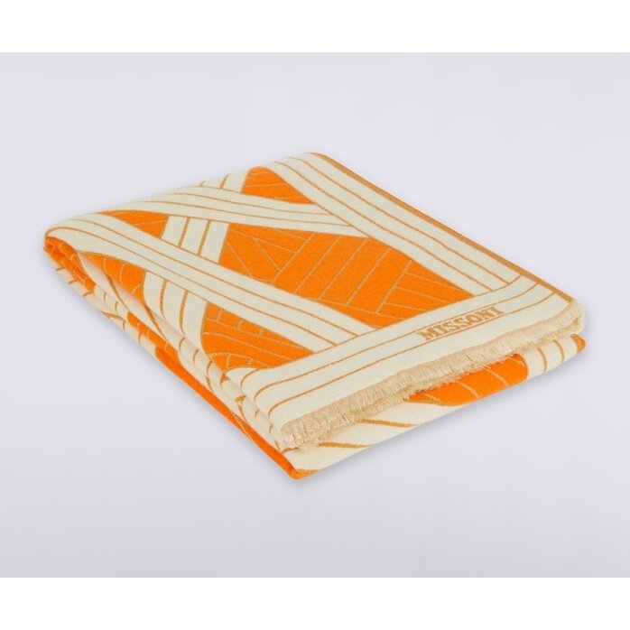 Missoni Home Plaid Nastri - Orange - 135x190 cm (Wool / Cashmere / Silk) Missoni Home Plaid Nastri - Orange - 135x190 cm (Wool / Cashmere / Silk)
