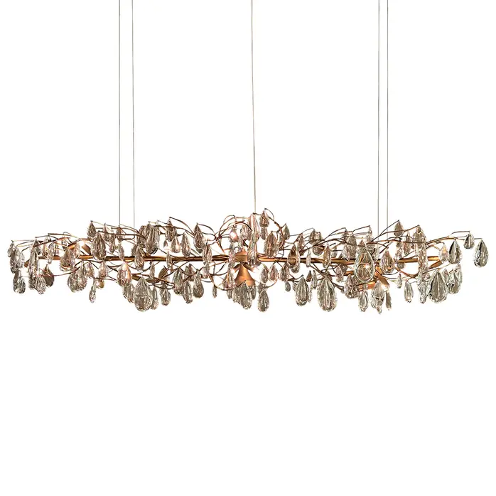 Stout verlichting Kroonluchter Sienna - horizontaal - 180 cm