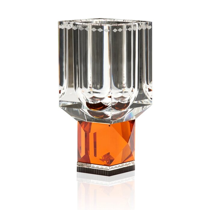 Reflections Copenhagen Ohio Vase Clear/Amber/Black