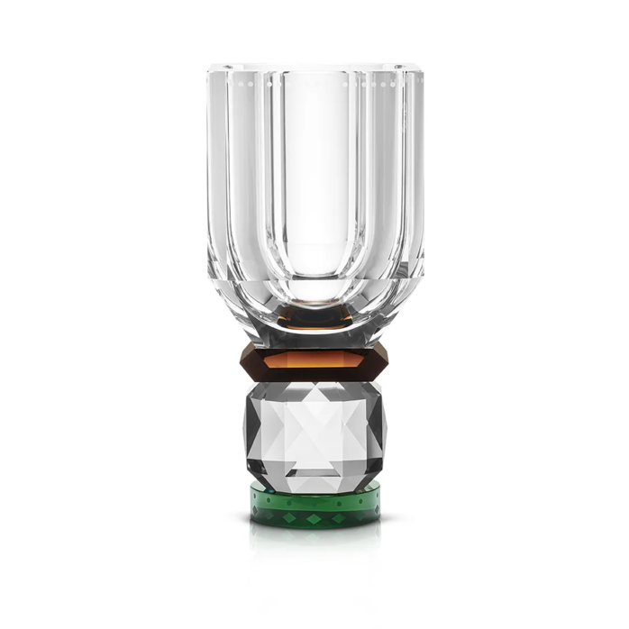 Reflections Copenhagen Utah Vase Clear/Brown/Green