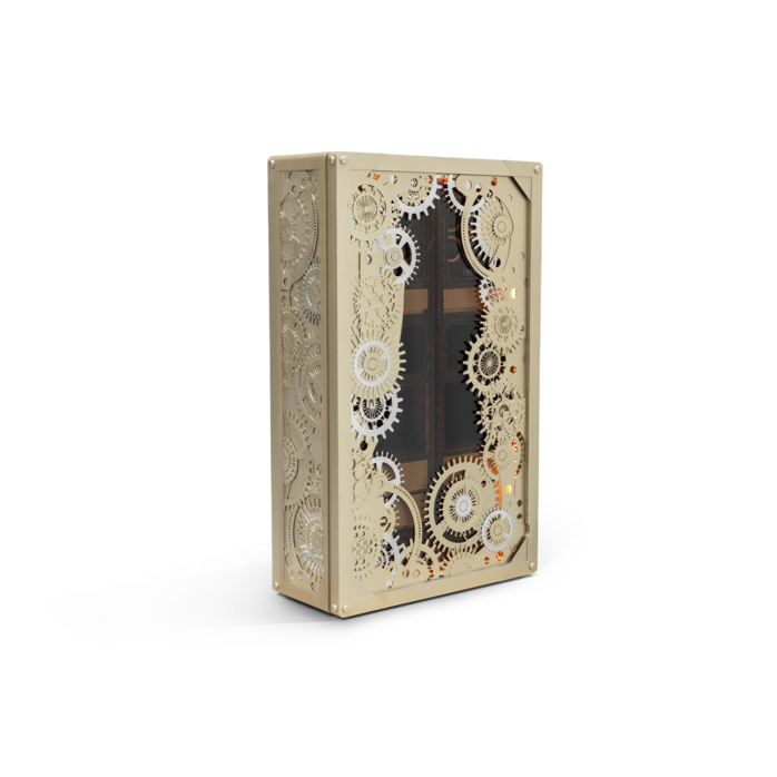 Boca do Lobo Baron Matte Champagne Luxury Safe Boca do Lobo Baron Matte Champagne Luxury Safe