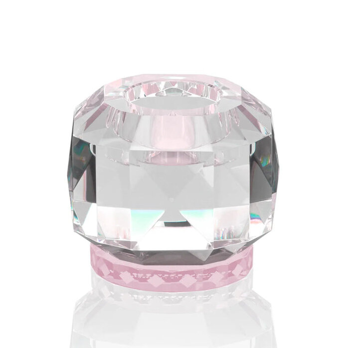 Reflections Copenhagen Texas Clear/Rose Tealight Holder