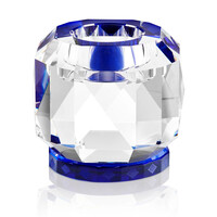 Texas Clear/Cobalt Tealight Holder