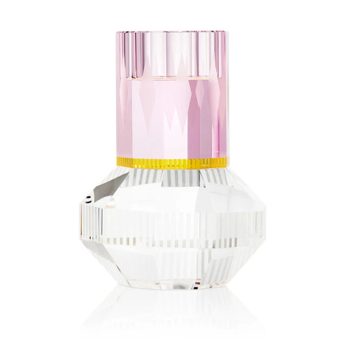 Reflections Copenhagen Chicago Rose/Yellow/Clear Tealight Holder Reflections Copenhagen Chicago Rose/Yellow/Clear Tealight Holder