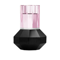 Chicago Rose/Clear/Black Tealight Holder