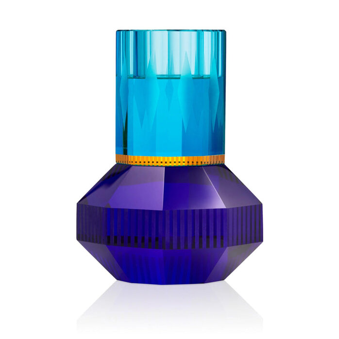 Reflections Copenhagen Chicago Azure/Yellow/Cobalt Tealight Holder
