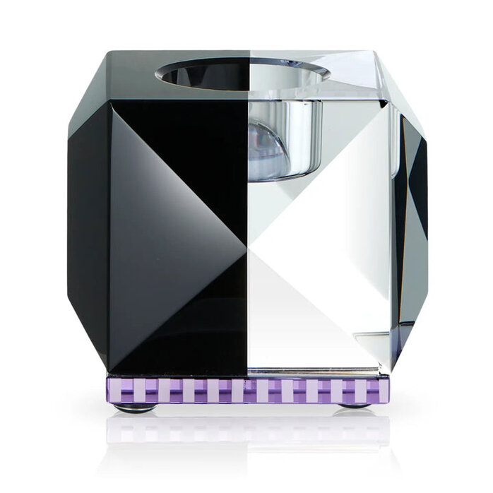 Reflections Copenhagen Ophelia Clear/Black/Purple Tealight Holder